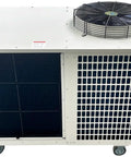 Heavy Duty Portable Air Conditioner Rock Solid Industrial Spot Cooler With Killer 61000 BTU Cooling and Insane 2900 Cubic Meter Per Hour Airflow for Garage Shop Warehouse Use On 3 Phase 220V Power top view with fan and vent