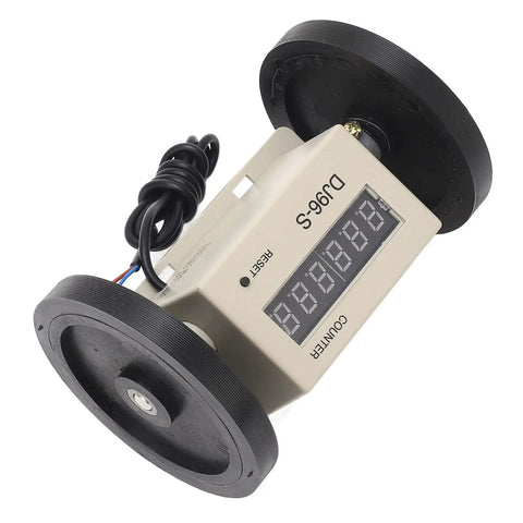GOWENIC Digital Metric Measuring Wheel, 0.01-999999m with digital display and dual rubber wheels for accurate distance measurement.