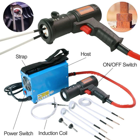 Heavy Duty Portable Induction Heater That Loosens Stiff Nuts Bolts And Bearings No Sweat With Dedicated Heating Coil Kit for quick fixes, including host and induction coil.