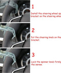 Installation steps for Purple Power Steering Wheel Knob Spinner Turn Aid Grip For Tractors Forklifts And Lawn Mowers