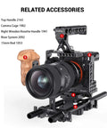 Camera rig with 15mm Long Lens Support Bracket Height Adjustable For DSLR Shoulder Rig and related accessories