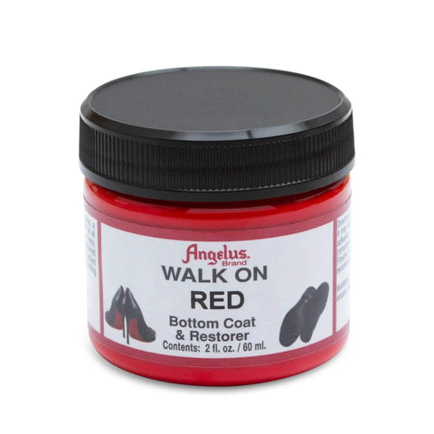 Walk On Red Paint Restorer For Red Bottom Soles And Christian Louboutin Heels Color Refresh For Leather Shoes Durable Flexible Finish Easy Application 2 Fl Oz jar