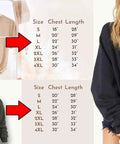 Size chart and model wearing black Embroidered Pharmacist Quarter Zip Sweatshirt With Rx Symbol Custom Pullover