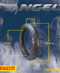 Pirelli Angel ST Front And Rear Sport Touring Motorcycle Tires For Max Grip Durability And Stability On Dry Wet And Cold Roads