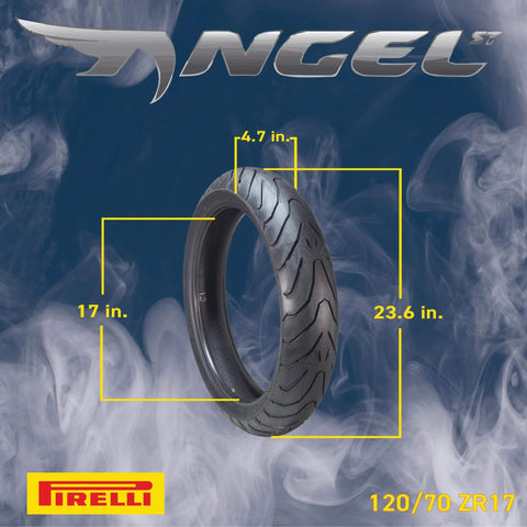 Pirelli Angel ST Front And Rear Sport Touring Motorcycle Tires For Max Grip Durability And Stability On Dry Wet And Cold Roads