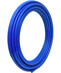 Coiled Blue One Half Inch PEX A Flexible Water Tubing 100 Feet For Hot And Cold Potable Water Systems Easy Bend With Fewer Fittings Quick DIY Install Pro Grade Durable Plumbing Pipe Made In USA