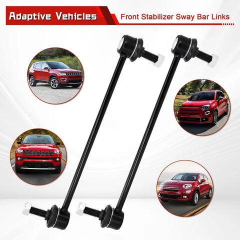 2 Pack Front Stabilizer Sway Bar Links for 2016-2023 Fiat 500X, 2017-2023 Jeep Compass, 2015-2023 Jeep Renegade, 2023 Dodge Hornet