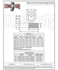 Technical diagram of Metric Class 10.9 JIS hex flange screws with dimensions, part of 402 Piece Pro Grade Class 10.9 JIS Hex Cap Flange Bolts And Serrated Nuts Assortment Kit In 24 Hole Tray Zinc Clear Heavy Duty Locking Steel Hardware Set For Construction Auto And DIY Projects.