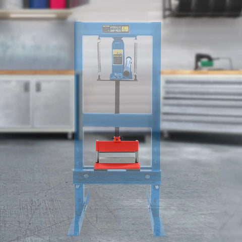 Top Shelf Press Brake Attachment For Hydraulic Press Badass Metal Bending Tool With 12 Ton Punch And On Point 90 Degree Fold For Up To 12 Inch Sheet Up To 3/16 Inch Thick Hefty Build For Any Home Or Pro Shop Red