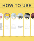 Instruction steps for Chips And Cracks Tile Fix Kit With Color Match For Ceramic Porcelain And Stone Surfaces, Easy DIY Repair.