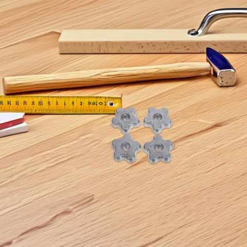 Heavy Duty Silver Aluminum Hexagonal Gas Cylinder Handwheel Valve Handle For Effortless Quick Replacement And Universal Fit On Standard Tanks To Boost Efficiency, shown with tools