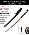 Unsharpened Stainless Steel Wakizashi Iaito for Iaido Training and Kata Practice, 21 Inch Blade with Fuller Groove, sheath included