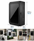 Heavy Duty Steel EV Charger Enclosure Weatherproof Outdoor Charging Station Box With Secure Keyless Combo Lock size 27.5x19.6x9.8 inches