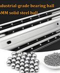 Close-up of industrial-grade bearing balls used in 60 Inch Drawer Slides With Lock And Full Extension Tough As Nails Heavy Duty Rails.