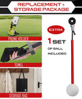 Replacement package with phone holder, towel, storage bag, and extra set of ball for Durable Iron Golf Swing Trainer For Kids And Teens.
