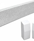 Premium 3 Foot Galvanized Steel Slip On Baseboard Heater Cover With Left And Right Endcaps Rust Resistant White Finish For Hydronic Hot Water Systems Built In Look That Boosts Energy Efficiency And Home Value