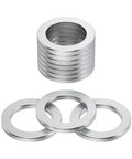 Stack of Aluminum 14mm Oil Drain Plug Gasket Crush Washers For Leak Proof Seal, Durable And Reliable Plug Washer Fits Hyundai And Kia Part 21513 23001 Pack Of 10.