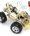 Mini Stirling Engine Model for Hands On Physics Experiments, External Combustion Motor DIY Kit, tools included, zinc alloy