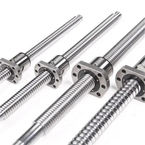 Precision Machined C5 RM3205 DFU3205 Roller Ballscrew 850mm Long with double ball nut for CNC applications.