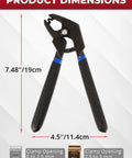 11 Piece Panel Fixing Clamps With Pliers, dimensions 7.48''x4.5'', with clamp opening sizes 0-2.5mm and 2.5-5mm for auto body work