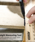 12 Inch Wooden Ruler With Inch And Metric Measurements Dual Scale For School Office Or Home Use measuring on wood surface
