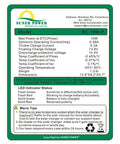 Technical specifications label for 10W 12V Solar Battery Charger Maintainer With Built In MPPT Controller Waterproof Solar Panel Kit