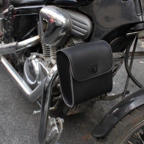Lightweight Handlebar Bike Bag Pouch For Cyclists Water Resistant Tube Storage Bag on motorcycle