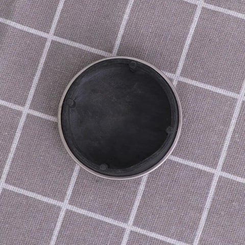 Rubber Bathtub Stopper 2pcs for Bathroom and Laundry Drain Use, showing the smooth black rubber base, flat design for effective sealing.