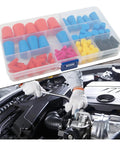 Hot Shot Silicone Rubber Tapered Plugs 105Pcs High Temp Masking Kit For Powder Coating Auto Body Work Durable Cone Assortment Tools in case