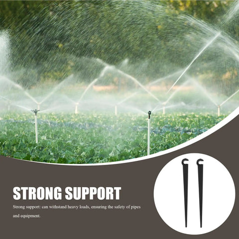 50 Count Garden Irrigation Stakes And Drip Pole Holders For Tubing And Hose No Tools Needed Easy Install Durable ABS Construction Stable Watering Brackets For Gardens Farms And Greenhouses