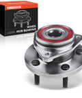 Front view of Front Wheel Bearing And Hub Assembly For Jeep Grand Cherokee 1999 2004 Five Lug Compatible with box packaging.