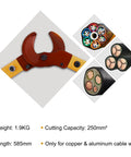 Heavy Duty Long Arm Cable Cutters Designed To Knock Out Thick Copper And Aluminum Wiring Without Breaking A Sweat Featuring High Leverage Handles for cutting thick cables.