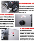 GTANND Automatic Ink Wheel Marking Machine Dry-Ink Code Printer showing solid ink wheel printing mechanism.