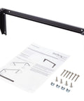 Rock Solid 1U Vertical Wall Mount Patch Panel Rack Bracket Straight Out The Box with installation manual and hardware included.