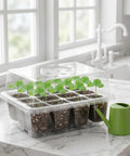 5 Pack Seed Starter Trays Kit With Adjustable Humidity Dome And Base Indoor Greenhouse Propagator For Seeds Starting