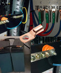 Copper Wire Lugs And Ring Terminals Kit For Automotive Wiring AWG 2 4 6 8 10 12 160 Piece Set With Heat Shrink Tubing applied