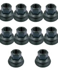 Premium Heavy Duty Wheel Lug Nuts For Dodge Ram 3500 4000 4500 5500 2012 To 2022 set of ten, black, durable design.