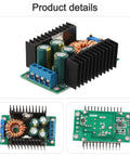 Professional Top Shelf 300 Watt Adjustable Dc Dc Buck Converter Module With Rock Solid Cc Cv Regulation For Led Rigs And Battery Builds That Run Smooth Every Time, showing components and circuit board.