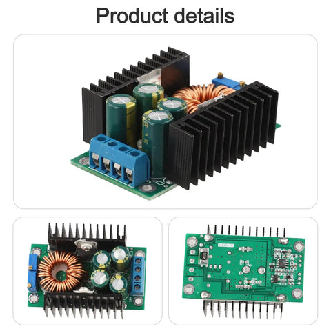 Professional Top Shelf 300 Watt Adjustable Dc Dc Buck Converter Module With Rock Solid Cc Cv Regulation For Led Rigs And Battery Builds That Run Smooth Every Time, showing components and circuit board.