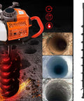 Pro Grade Earth Auger With Carbon Steel Shaft For Faster Planting And Digging, 20mm Shaft Drill Bit For Post Holes and Landscapes