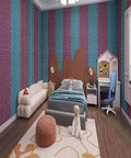 High Density Self Adhesive Acoustic Foam Wall Panels Studio Soundproof Padding Rolls Knock Out Room Echoes And Slash Background Noise With Pro Grade Fire Resistant Dampening For Home Cinema Setup in a colorful child’s bedroom.