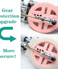 Gear protection upgrade on Tufting Gun Kit for Beginners With Cut Pile and Loop Pile Tools, more secure mechanism detail
