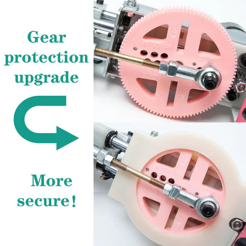 Gear protection upgrade on Tufting Gun Kit for Beginners With Cut Pile and Loop Pile Tools, more secure mechanism detail