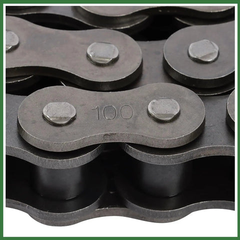 Grab A Fresh 10 Foot Heavy Duty Roller Chain Kit With Connecting Links Perfect For Sugar Mills And Construction Jobs That Needs Serious Grit And Long Term Stability Without The Hassle, steel chain link 100