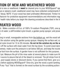 Preparation instructions for new wood before applying Workhorse Exterior Wood Preservative Finish 1 Gallon Clear Semi Transparent Stain.