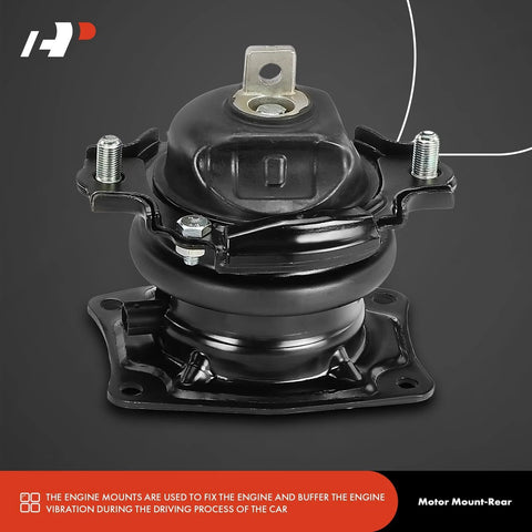 Rear view of Beefed-Up Five-Piece Engine Mount And Transmission Mount Set for Honda Odyssey 2005 2006 V6 3.5L EX-L Touring