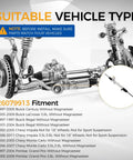 Rack And Pinion Assembly Direct Fit For Buick Century 1997 To 2005 Without Magnasteer LaCrosse 2005 To 2009 visual chart