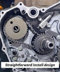 Cam Timing Chain 60L With Tensioner Kit For Honda Rancher Foreman 420 TRX420 2007 2024 And Foreman 500 TRX500 2012 2019 Foreman 520 TRX520 2020 2024 Pioneer 500 520 ATV Heavy Duty engine install view