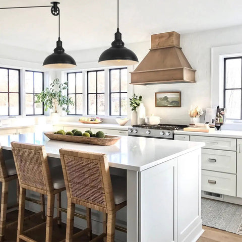 Industrial Plug In Pendant Light With 19.5 Foot Cord And On Off Switch Retro Barn Bronze Dome Ceiling Fixture For Farmhouse Kitchen.
