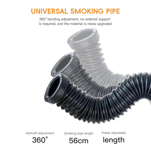 Flexible pipes for Green Mini Fume Extractor For Soldering, Laser Back Glass Removal And Micro Repairs, 56cm adjustable length